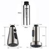 Universal G1/2 Pull-out Type Faucet Nozzle Kitchen Sink Shower Nozzle Sprayer Silver Black Water Saving Aerator Replacement Tap