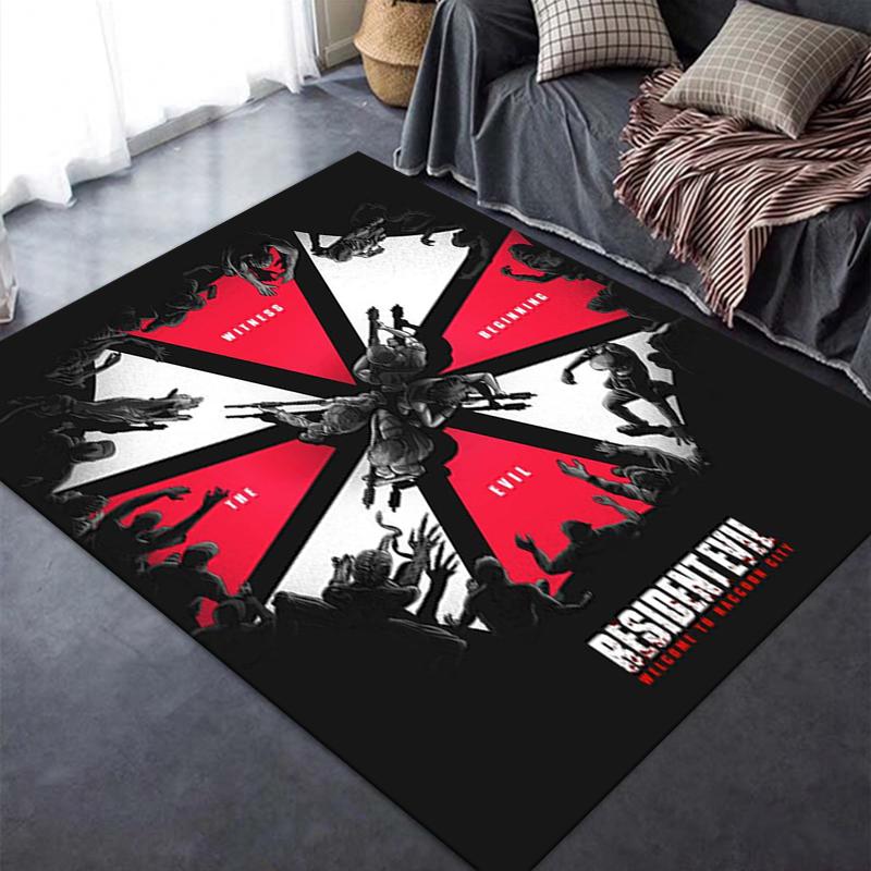 Resident Evil Carpet Rug for Living Room Bedroom Home Sofa Decoration,Kids play Non-slip Floor Mat