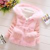 Winter Baby Girls Clothes Cotton Coat Pageant Warm Jacket Snowsuit Fur Hooded Jacket Outerwear