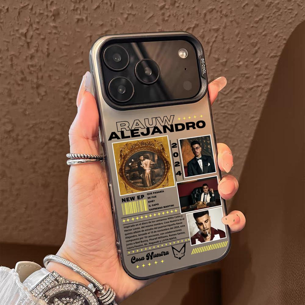 Singer R-Rauw Alejandro Phone Case For iPhone 17 16 15 14 13 12 11 Pro Max Air Matte Laser Aurora Shockproof Funda