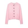European and American style women's clothing, commuter style versatile simple solid color soft knitted jacket 2142042