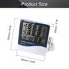 LCD Digital Temperature Humidity Meter HTC-2 Home Indoor Outdoor Hygrometer Thermometer Weather Station with Clock