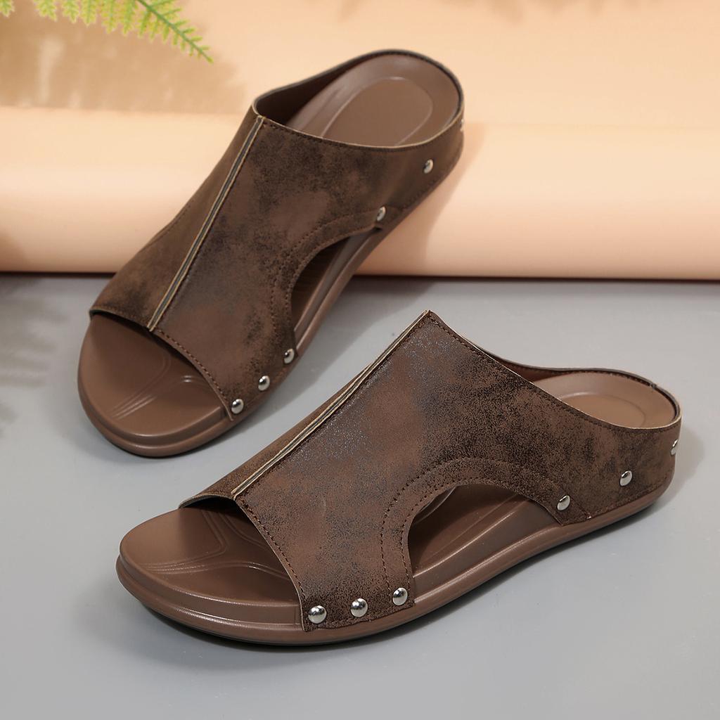 Summer new platform slippers large size casual fish mouth platform slippers shoes