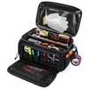 Black Color Multifunctional Work Bag Thick Padded Base Water Resistant Tool Bag  For Electricians