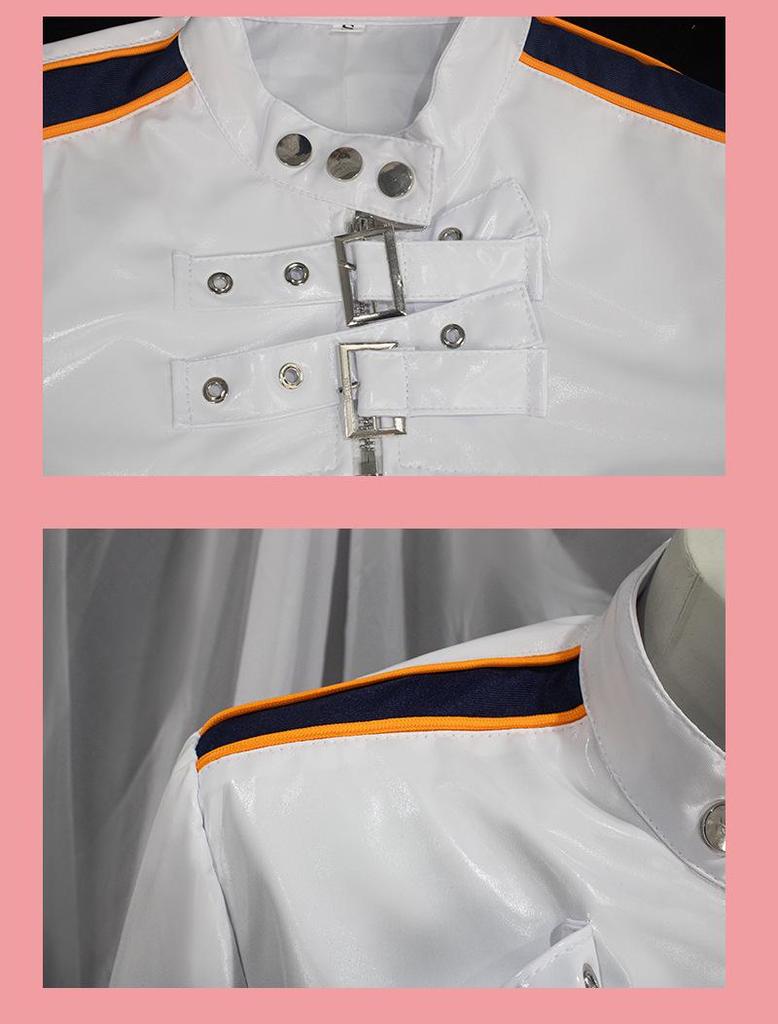 Evangelion Asuka & Rei Motorcycle Cosplay Leather Jacket Anime Set