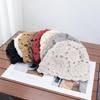 Hat Women's Double Layer Handmade Crochet Pullover Hat Warm Knitted Hat Autumn and Winter Wool Hat Versatile Casual Baotou Hat Tide