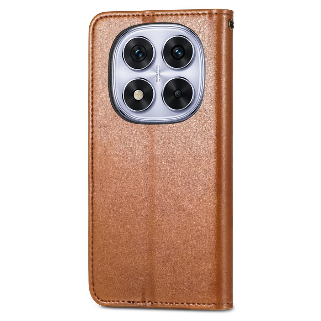 For Xiaomi Poco M8 Pro 5G/Redmi Note 15 Pro+ 5G (Global) Case Wallet Stand Leather Phone Cover with Wrist Strap