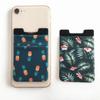 1pcs Thin Women Men Cell Phone ID Credit Card Holder Silicone Case Pouch Back Sticker Slim Wallet Case Card Holder