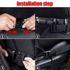 1X Car Seat Organizer Folding Sack Tray Holder Multi Pocket Storage Bag Black