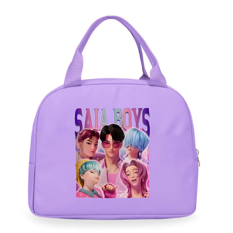 Cartoon Animation Academy Meal Bag Student Thermal Insulation Lunch Box Bag Office Workers Handheld Bento Bag