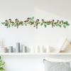 Cute Sparrow In Nest On Branch Wall Stickers Whimsical Woodland Wall Art for Kids Room and Kindergarten Decor