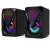 Heavy Subwoofer X2 Colorful Lights Effect Rgb Speaker Computer Stereo Multimedia Usb Heavy Subwoofer