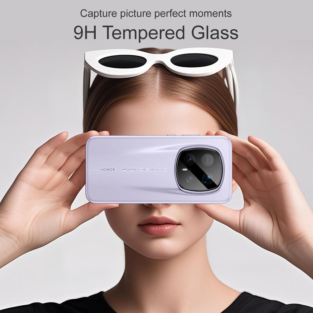 For Honor Magic 8 RSR Porsche Design Glass IMAK High Definition Glass Lens Film Self-positioning Version Black Version