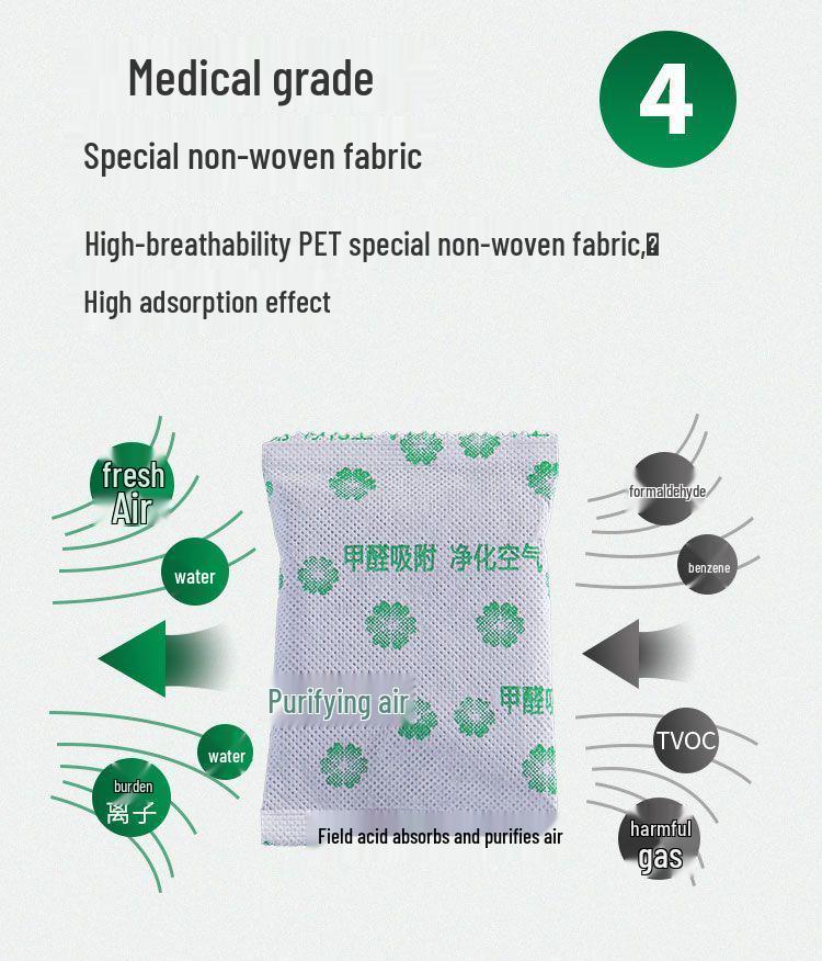 Activated Carbon Bamboo Charcoal Bag for Rapid Deformaldehyde Removal in New Homes