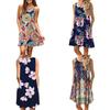 Women's Summer Boho Floral Tank Dress With Comfortable Loose Fit For Casual Beach Outings