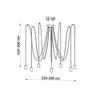 Edison 7 black chandelier