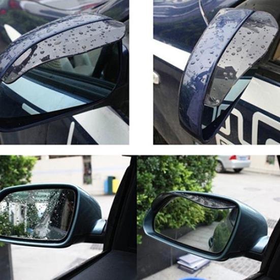 2Pcs Universal Rain Car Rearview Covers Flexible Guard Mirror Rain Shades