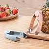 Herramientas portátiles de cocina, pelador de piña y fresa de acero, práctico removedor de semillas de frutas y verduras, pinza para frutas, accesorios