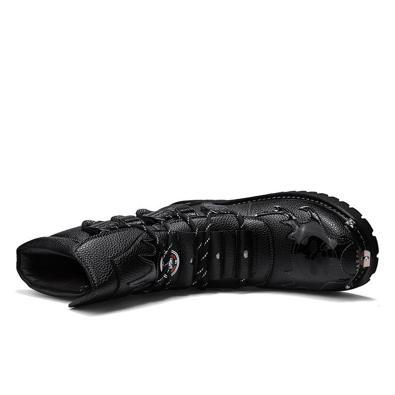 Ανδρικές μπότες μηχανοκίνητων οχημάτων μεγάλου μεγέθους Μπότες μοτοσικλέτας ψηλά