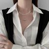 New Eggplant Stacked with Snake Bone Necklace, Women's Cold Style Hip-hop Collarbone Chain, Sweater Chain Accessories