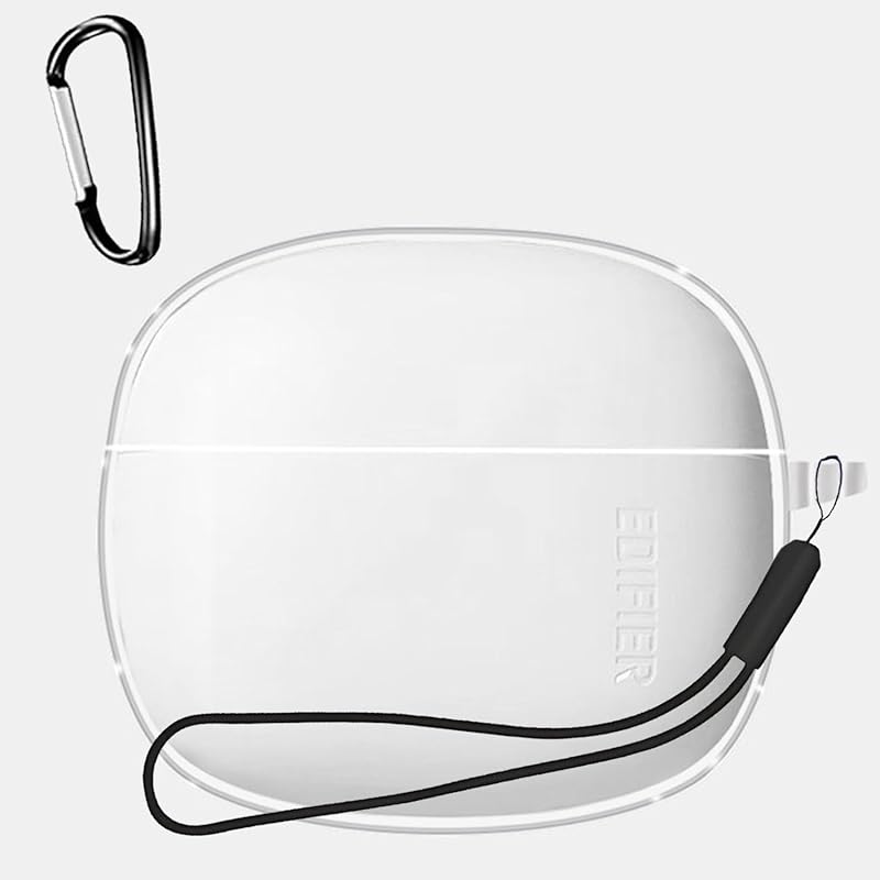 

For Edifier R1 case Cover [HNWEIWEI] for transparent TPU material case (With carabiner + strap included) )convenience With carabiner trip lightweight