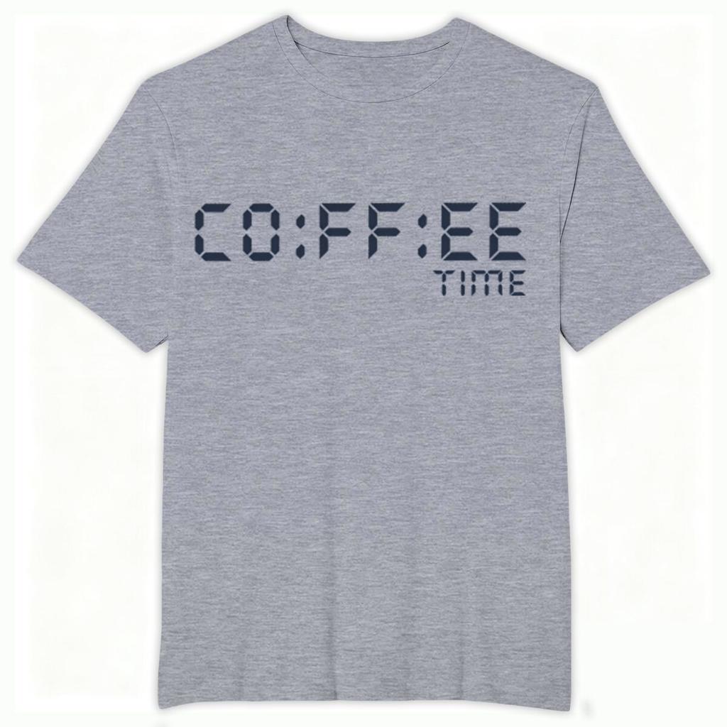 Coffee Time Printed Shirts for Unisex Unisex Funny Coffee Lover Tops Gift for HerHim Coffee Humor Vintage Style TShirt Tops