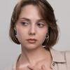 Heart Dangle Earrings Imitation Ceramic Pearls Dangle Earrings Asymmetric Earrings  Women