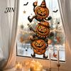 Waterproof PVC Seasonal Decals Halloween Window Clings, Static Decals, Removable Festive Wall Stickers, Durable Glass Art Supplies Animals/Ghost