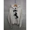 Vintage Horse Flag Print Zip-Up Hoodie Loose Fit Streetwear Women