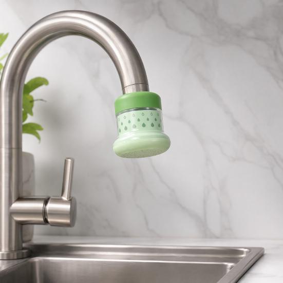 2Pcs Faucet Water Filter for Kitchen Sink, Anti-Splash Tap Filter, Multi-Layer Chlorine Rust Sediment Removers