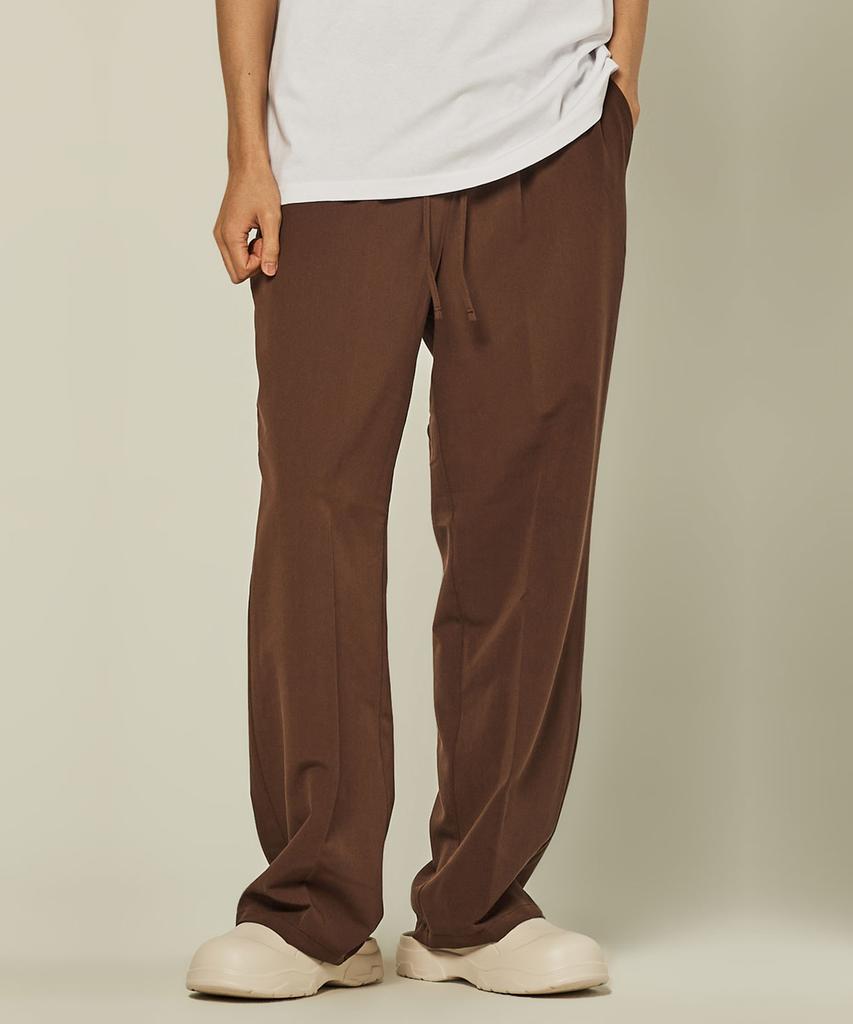 TRADCLUB Unisex Elastic Waist Semi-Wide Slacks