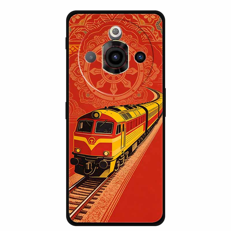 For ZTE Nubia Focus Pro 5G Case Train Railway Silicone Soft TPU Phone Shockproof Back Cover for ZTE Focus Z2351N Protective Capa
