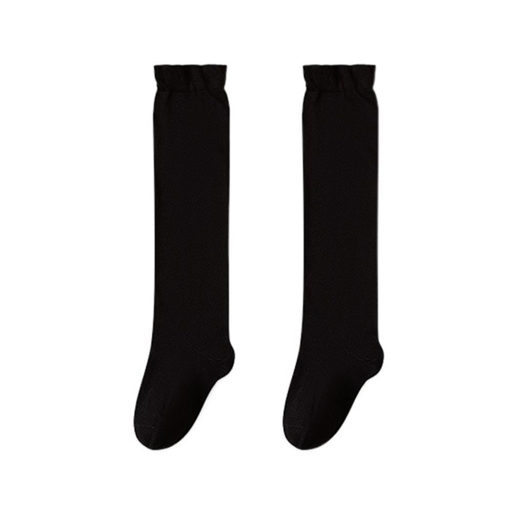 

Non-Slip Bottom High Tube Sleep Socks Comfortable Fabric Leg Warmers Postpartum Period чёрный