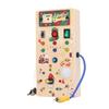 Lights Switch Board Toy Wooden Puzzle Early Education Fine Motor Skill LED Light Switch Board Toy