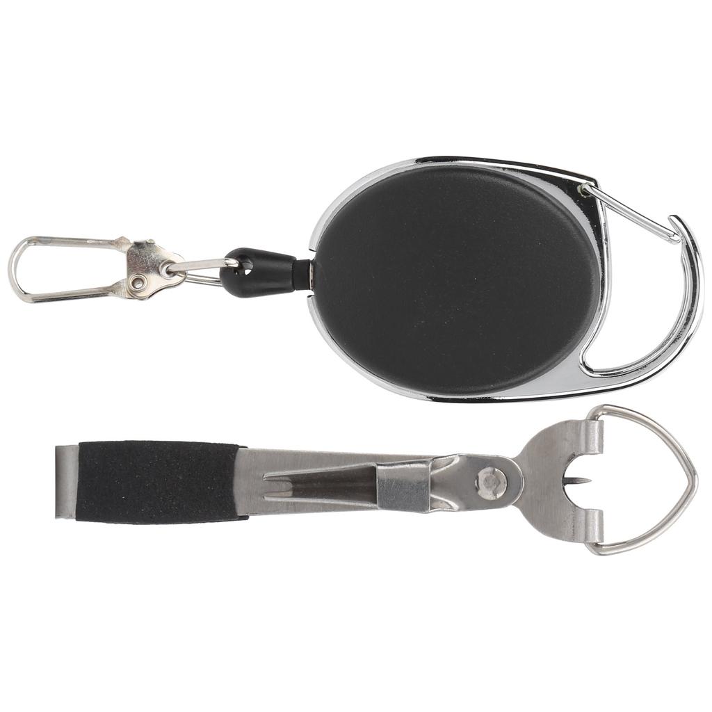 3 In 1 Stainless Steel and ABS Fishing Quick Knot Tying Line Clippers Tool with Keychain