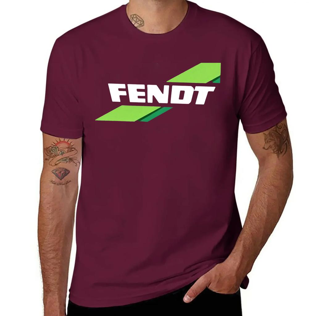 Tees Fendt Agricultural Farming Tractors Unisex Tshirt Casual Cotton Short Sleeve Loose Big Size Unisex Clothes Tops Printed T Shirt