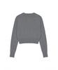 Nigaennikol Cashmere Nicole Logo Crop Jacquard Knit_Gray