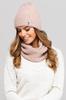 Badalona-Women' Set: Hat + Scarf, Cotton, Pink