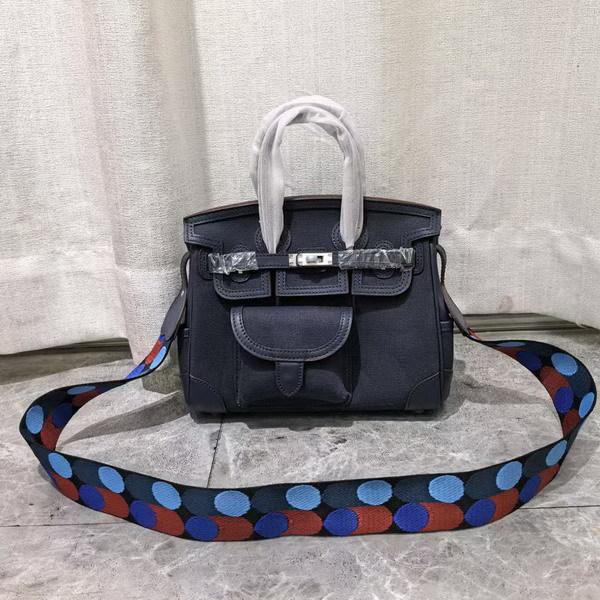 Nuova borsa da donna in vera pelle con inserto in tela alla moda, tracolla lavorata a maglia, borsa da donna a tracolla diagonale a mano