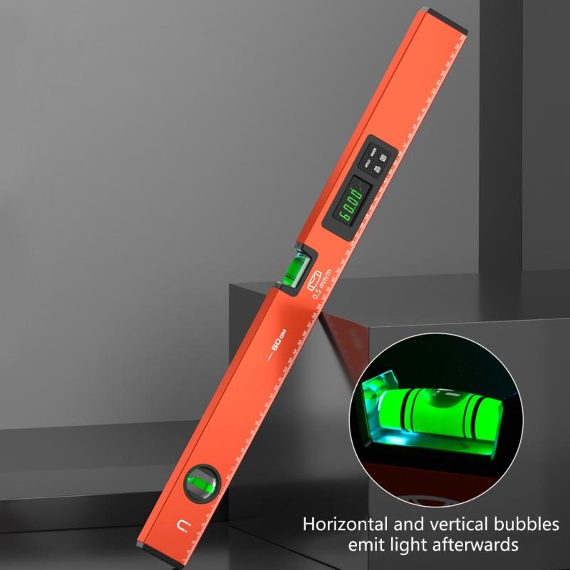 Precisions Digital Level Ruler,Magnetic Level Ruler,Aluminum Spirit Bubble Level Gauges Level Protractor