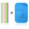 New Silicone Sensory Activity Board Double Sided Screen-Free Silicone Fidget Safe Silicone Calm Down Travel