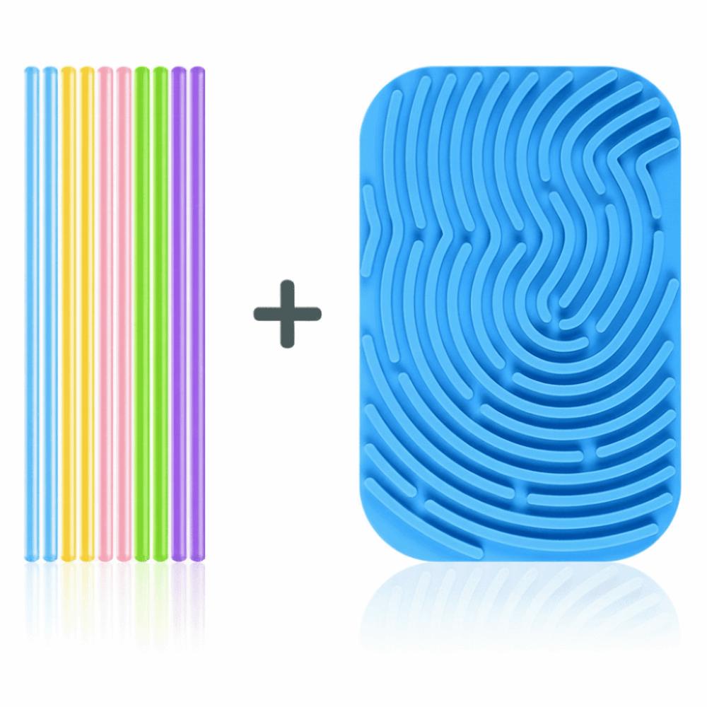 New Silicone Sensory Activity Board Double Sided Screen-Free Silicone Fidget Safe Silicone Calm Down Travel
