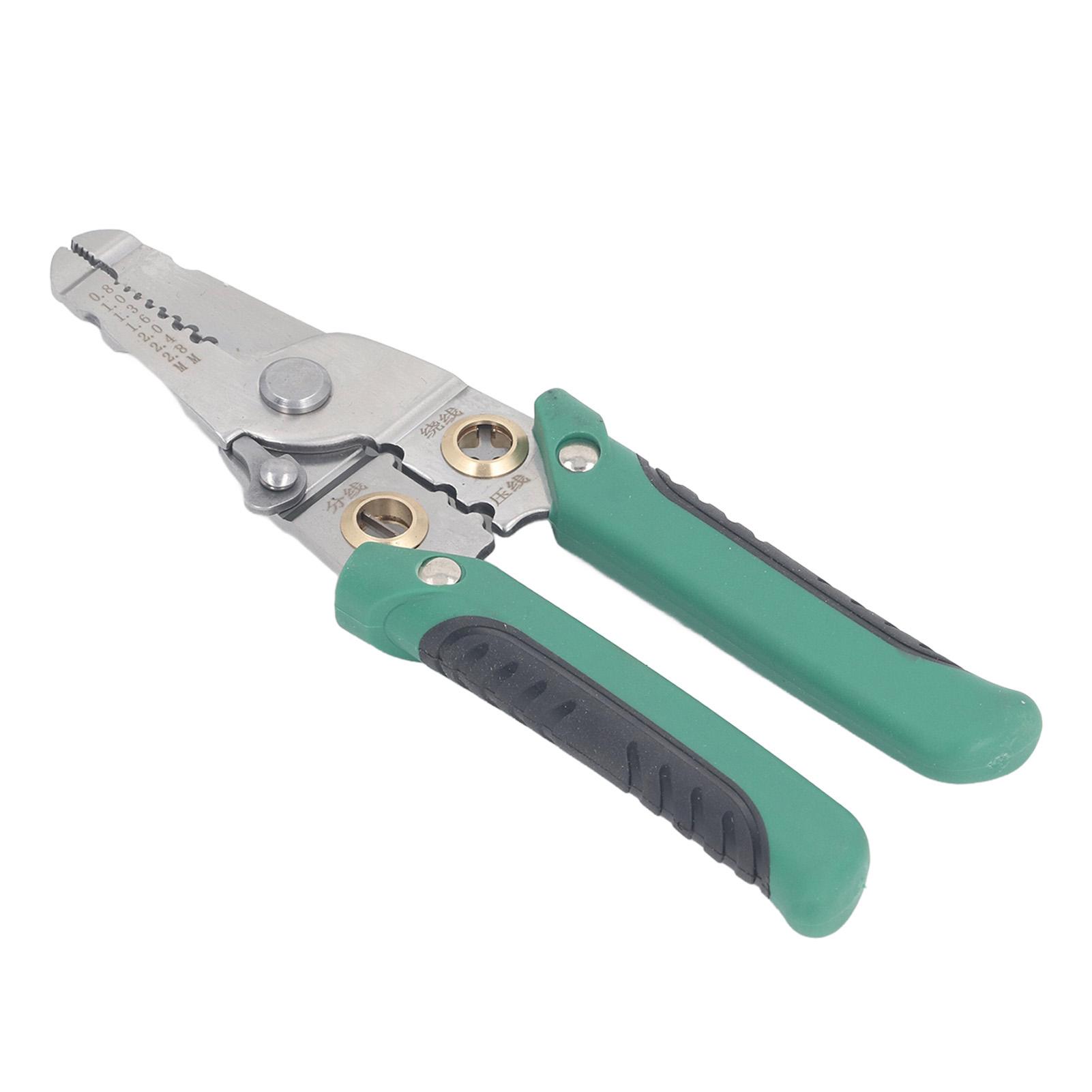 

Electrical Wire Stripper Stainless Steel Electrician Wire Pliers Labor Saving Spring
