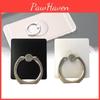 Square Blank Finger Ring Holder Universal Car Desktop Bedside Black Gray Abs Zinc Alloy