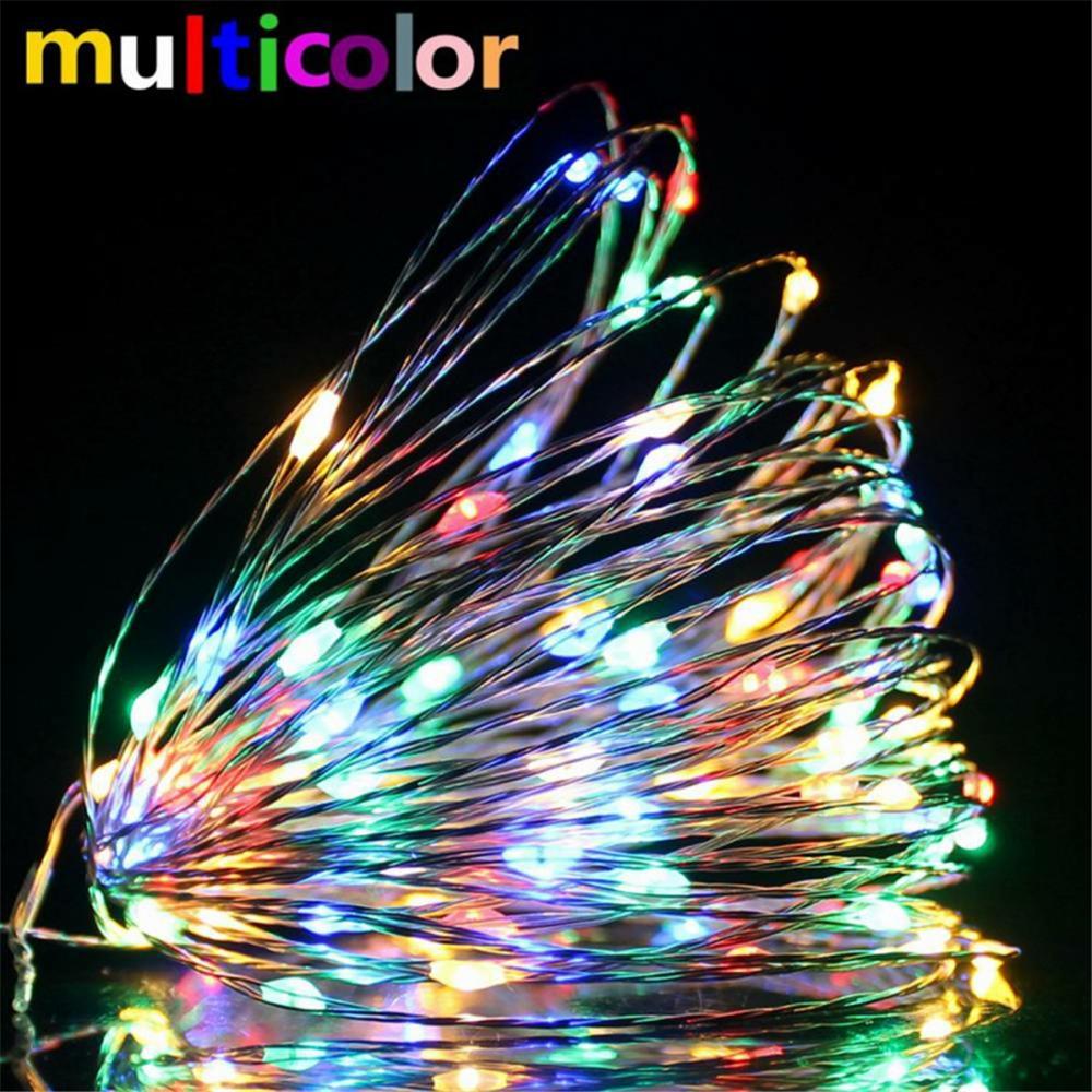 20/50/100 LED USB Fairy String Lights LED USB Copper Wire Garland Holiday Lighting USB Powered Wall Decor Lamp Christmas Decor Halloween Decorations
