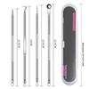 Stainless Steel Double-Ended Acne Needle Set of Four Pimple Extractors with Black Head Remover Face Tweezers