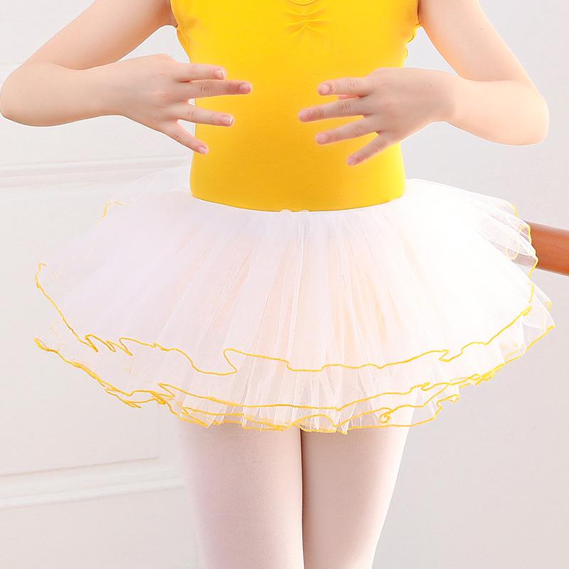 

Біла дитяча чотиришарова тюлева пачка для балету S (Height 100-125cm)