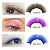 Color Easy Fanning Lashes NAGARAKU Braun Lila Blau Mix 8-15 mm 12 Linien Mega Volumen Wimpernverlängerung