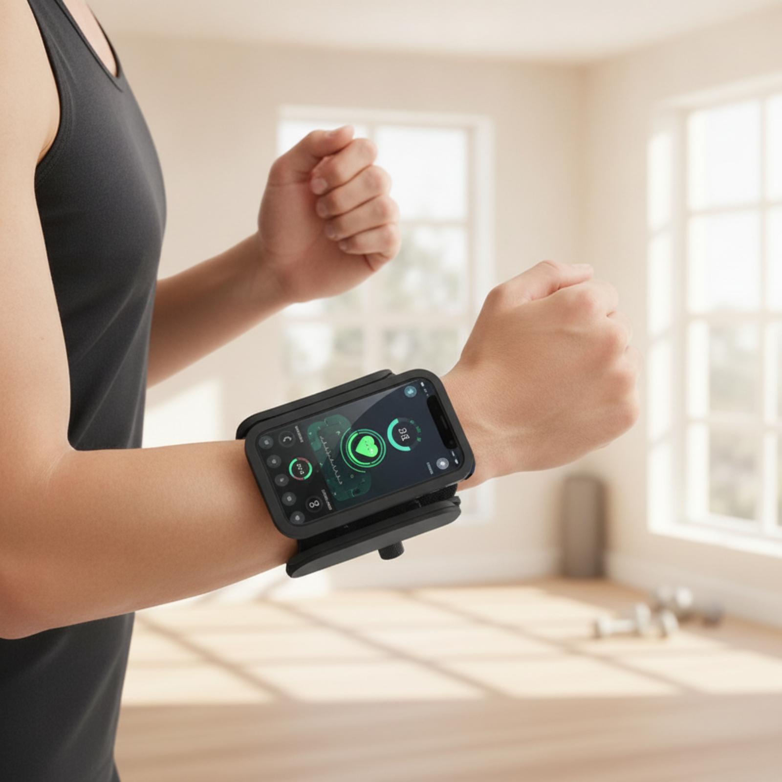Wristband Phone Holder with Arm Strap