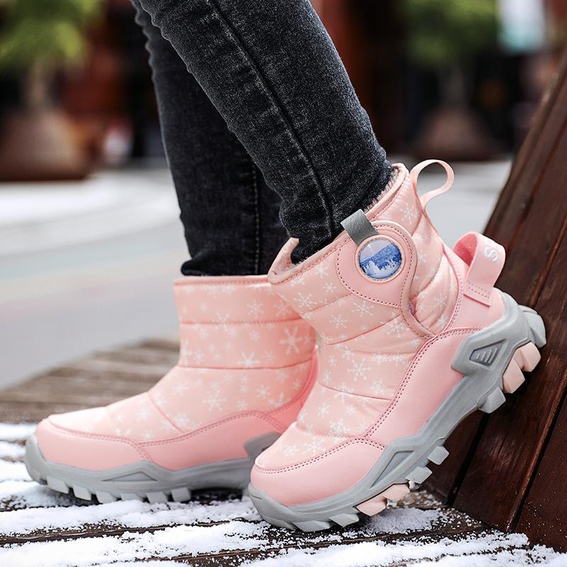 Wow, Snow Boots, Children's Cotton Shoes, Children's Cotton Boots, Winter Enlarged Cotton Lint Thermal Cotton Boots, Waterproof